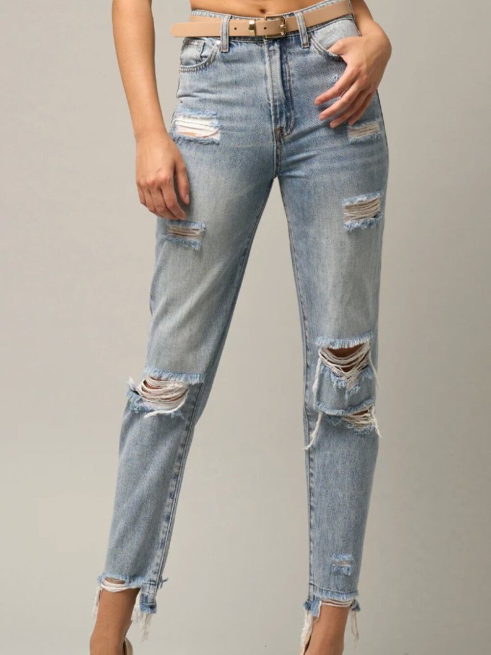 NWT - Insane Gene Hi-Rise Distressed Girlfriend Jeans Size 1/24